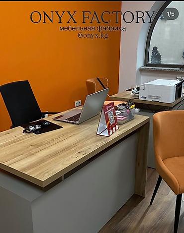 table study: Офисный стол, Новый, Нерегулируемый, цвет - Коричневый, Прямоугольный, ЛДСП, Бесплатная доставка — 5