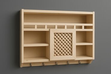 декоративная мебель: Taxta divar rəfi – coxfunksiyalı lalafo.az -da декоративная мебель: Taxta divar rəfi – coxfunksiyalı