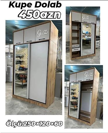 куплю шкаф купе: Kupe dolab – 450 AZN - Ölçü: 250 × 120 × 60 sm - Sürgülü qapılar — 1