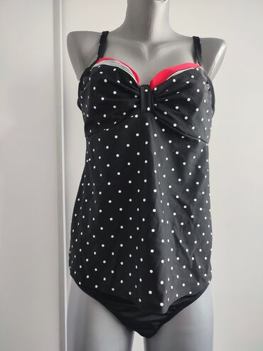 tankini kupaći kostim: 2XL (EU 44), Spandeks, bоја - Crna