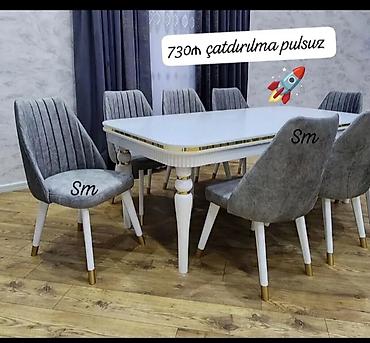 qabaq usdolu: Qonaq otağı üçün, Yeni, Açılmayan, Oval masa, 6 stul — 2