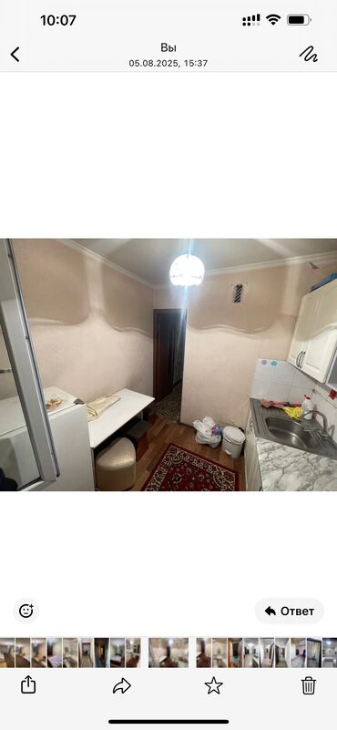 сдаю квартиру мадина базар: 3 комнаты, 58 м², 104 серия, 3 этаж, Косметический ремонт