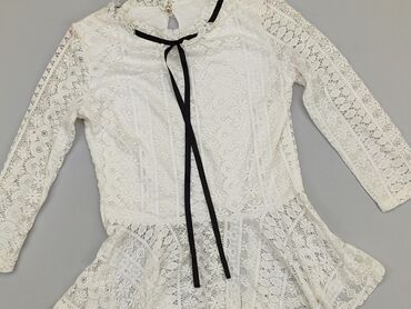 białe bluzki na długi rękaw: Blouse, S (EU 36), condition - Good