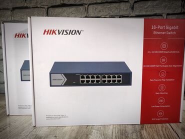 куплю кампютер: ГИГАБИТ Hub switch 16port hikvision ds-3e0516-e(b) 10/100/1000m date