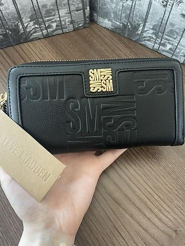 Steve Madden qadın pulqabısı – qara - Model: Steve Madden logolu, üst