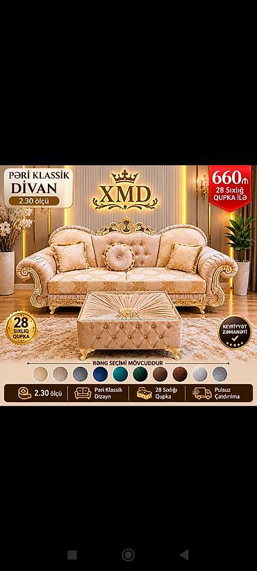 makiyaj masa: Yataq otağı mebel dəstləri – XMD 1) Qara-qızılı klassik dəst – 899 — 5