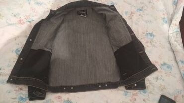джинсовое платье с пуговицами впереди: Куртка XS (34), цвет - Серый