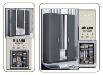 taxta reyka qiymeti: Yeni, Açılan, 3 qapılı Düz dolab, Qarderob, paltar dolabı, Türkiyə