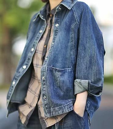 Толстовки, худи: Худи ментолового цвета с принтом Микки Мауса - 600 сом Джинсовая — 13