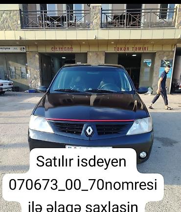 Renault: Renault sedan Xüsusiyyətlər: - Kuzov: 4 qapılı sedan, qara rəng - — 1