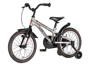 shimano stx: Bicikl Visitor Kopacko 16" – srebrni sjaj Dečiji bicikl sa točkovima — 3