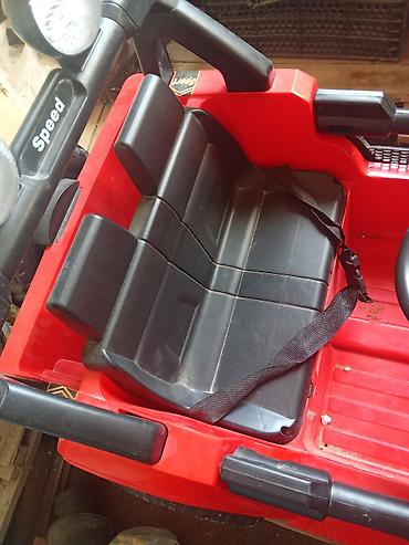 uşaq maşınları ucuz: Uşaq elektrik maşını – off-road üslubunda, qırmızı korpus tam ideal — 2