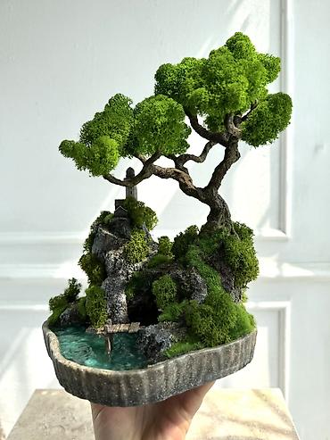 Другой декор и предметы интерьера: В переводе с японского Бонсай означает «дерево, выращенное в блюде» — 56