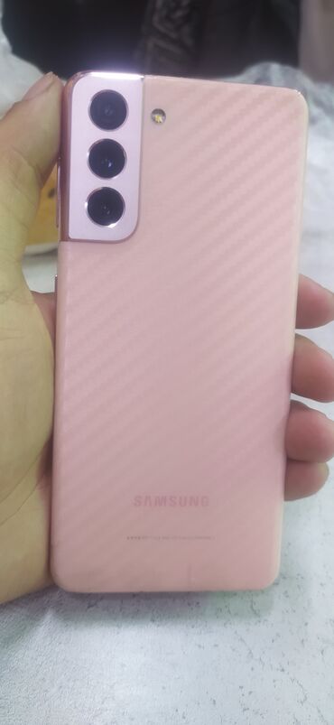телефоне самсунг: Samsung Galaxy S21 5G, Колдонулган, 256 ГБ, түсү - Кызгылт, 1 SIM