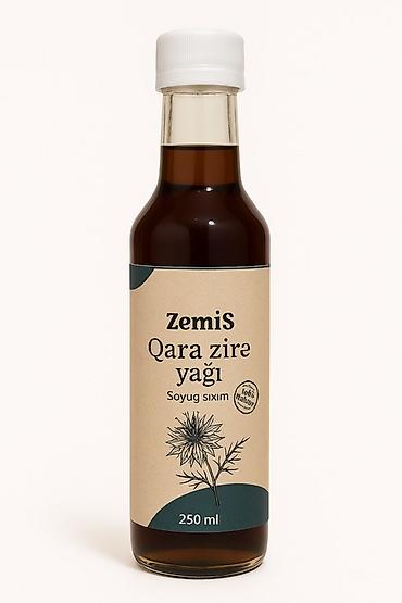 nar paketi: ZemiS Həbəş Çörəkotu yağı– soyuq sıxım, 250 ml Variantlar: - Qara — 8