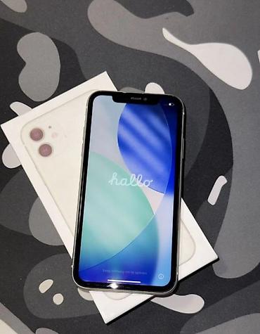 mini iphone: IPhone 11, Б/у, 128 ГБ, Белый, Зарядное устройство, Чехол, Кабель, 78 % — 2