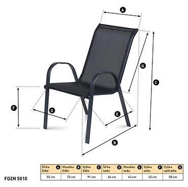 cer ta pec: Relax Classic – Baštenska Stolica 55x73x91 cm koja savršeno kombinuje — 2