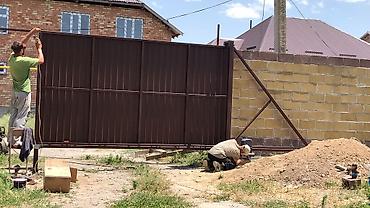 Откатные ворота: Ролики / Балка / Консольная система Работают тихо Заводские 3 Вида — 6