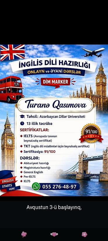 ingilis dili kurslari sumqayit: Xarici dil kursu, İngilis dili, Diplom, sertifikat — 1
