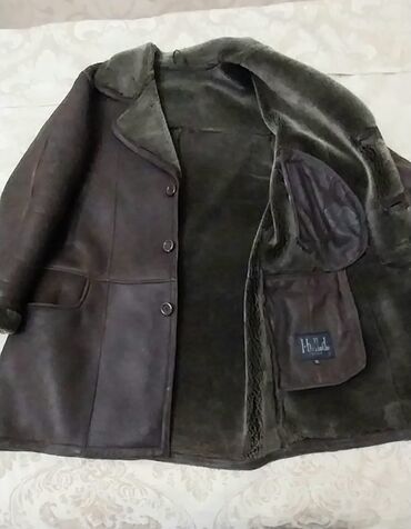 мужскую дубленку: Куртка 7XL (EU 54), цвет - Коричневый