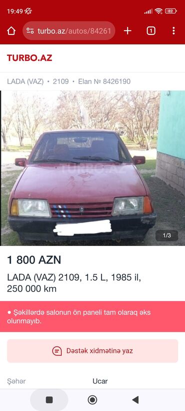 lada vaz satışı: VAZ (LADA) 2109: | 1989 il Sedan