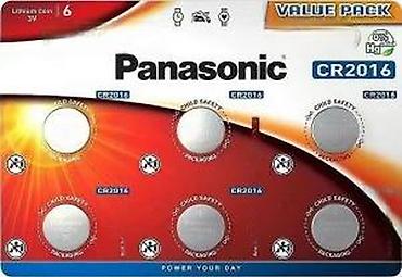 Baterije: Panasonic CR2016 litijumske dugmasti baterije – Value Pack - Tip — 9