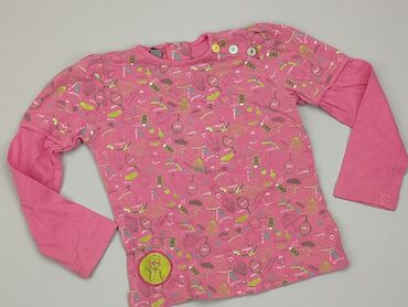 bluzka różowa neonowa: Bluzka, 2-3 lat, 92-98 cm, stan - Dobry