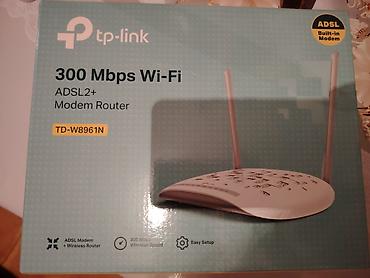 Modemlər və şəbəkə avadanlıqları: TP-Link TD-W8961N ADSL2+ Modem Router - Daxili ADSL modemli Wi‑Fi — 1