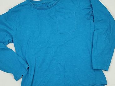 niebieska bluzki z długim rękawem: Bluzka Damska, S, stan - Dobry