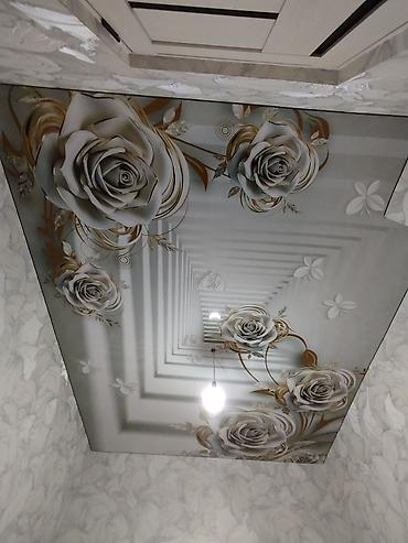 Натяжной потолок: Натяжной потолок 3D потолки Монтаж — 1