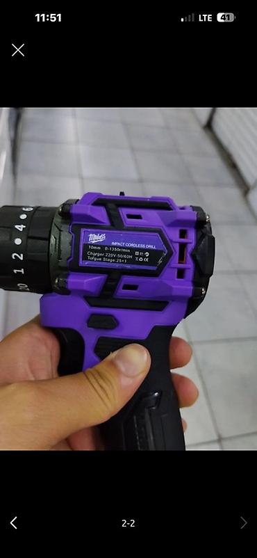 Дрель-шуруповерты: Аккумуляторная ударная дрель-шуруповёрт Miless (Impact Cordless Drill) — 1