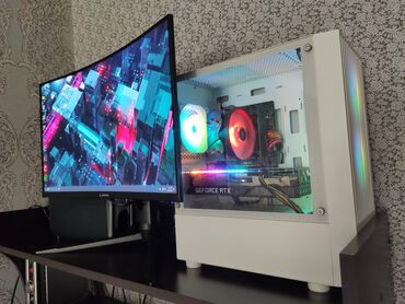 Serverlər: Kompyuter ideal veziyyetdedir Monitor 27/240hz Kredit ve barter