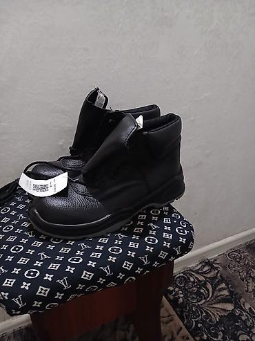 Ботинки: Кожаные рабочие ботинки (модель БМН-091К/А), размер 40 - Цвет: черный — 2