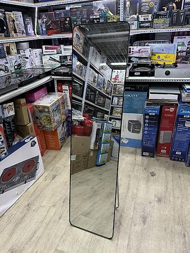 Зеркала: Напольное зеркало в полный рост с тонкой чёрной рамкой Размеры  — 3