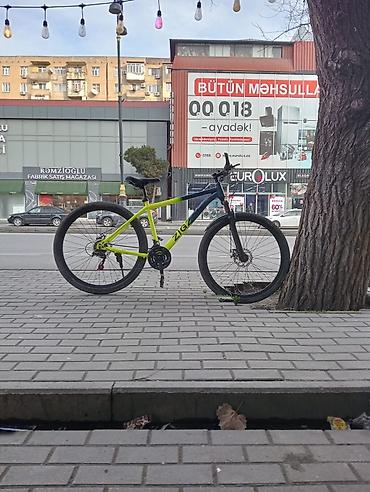 İdman velosipedləri: ZIGZ brendli şəhər/mtb tipli velosiped - Rəng: neon sarı və qara — 1