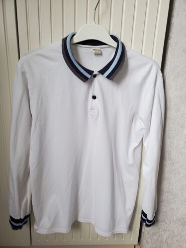белые мужские кофты: Polo köynək, rəng - Ağ