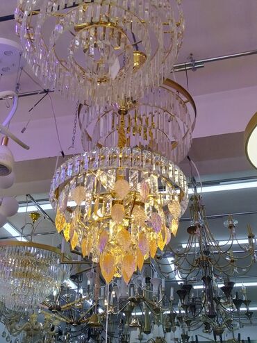 Çilçıraqlar: Çılçıraq, 10 və daha çox lampa, Xrustal