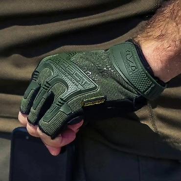 Перчатки: Перчатки беспалые Mechanix M-Pact Fingerless Gloves в цвете олива — 2