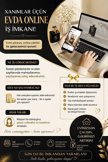 ev isleri ilanlari: Satış agentləri, Təcrübəsiz, Onlayn iş — 1