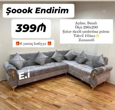 Çarpayılar: Künc divan, Açılan, Şəhərdaxili pulsuz çatdırılma