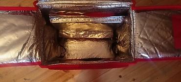 Restoran, kafe avadanlığı: Yango Delivery termos kürək çantası - Rəng: qırmızı, ön hissədə — 6