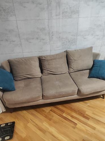 solon maları: Məhsulların təsviri: 1) 3 nəfərlik rahat divan - Rəng: bej/şabalıdı — 1