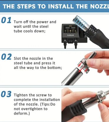 Fenovi za vreli vazduh: 2-u-1 stanica za lemljenje i popravke vrućim vazduhom – iLiBiLiB HX36 — 6