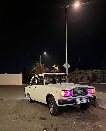 VAZ (LADA): VAZ 2107, ağ rəng, sedan Maşin idealdir özne saz maşn axdaran desin — 9