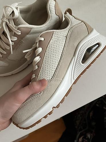 Кроссовки и спортивная обувь: Кроссовки Skechers, бежево‑кремовые Оригинал 🔥🔥 Привозные из США 🇺🇸 — 9