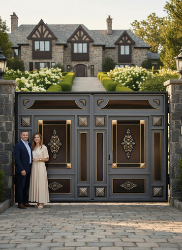 Həyət darvazaları: 680 manatdan bawlayan qiymetlerle Demir qapilar darvazalar eni 3metir — 1