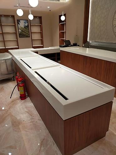 Стойки ресепшн: Изделия и элементы интерьера из искусственного камня на заказ. Что — 4