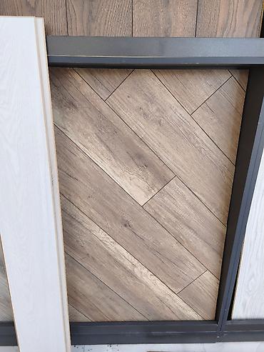 lamina: Taxta naxışlı döşəmə örtüyü – “balıqskelet” (herringbone) dizaynı - — 1