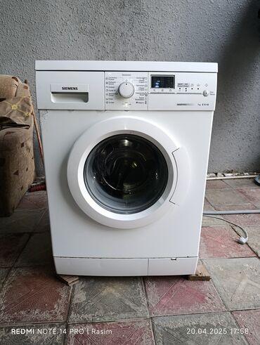 ikinci əl paltaryuyan maşınlar: Paltaryuyan maşın Siemens, 7 kq, İşlənmiş, Qurutmasız