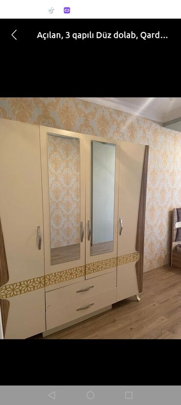 Çarpayılar: Açılan, 3 qapılı Düz dolab, Qarderob, paltar dolabı